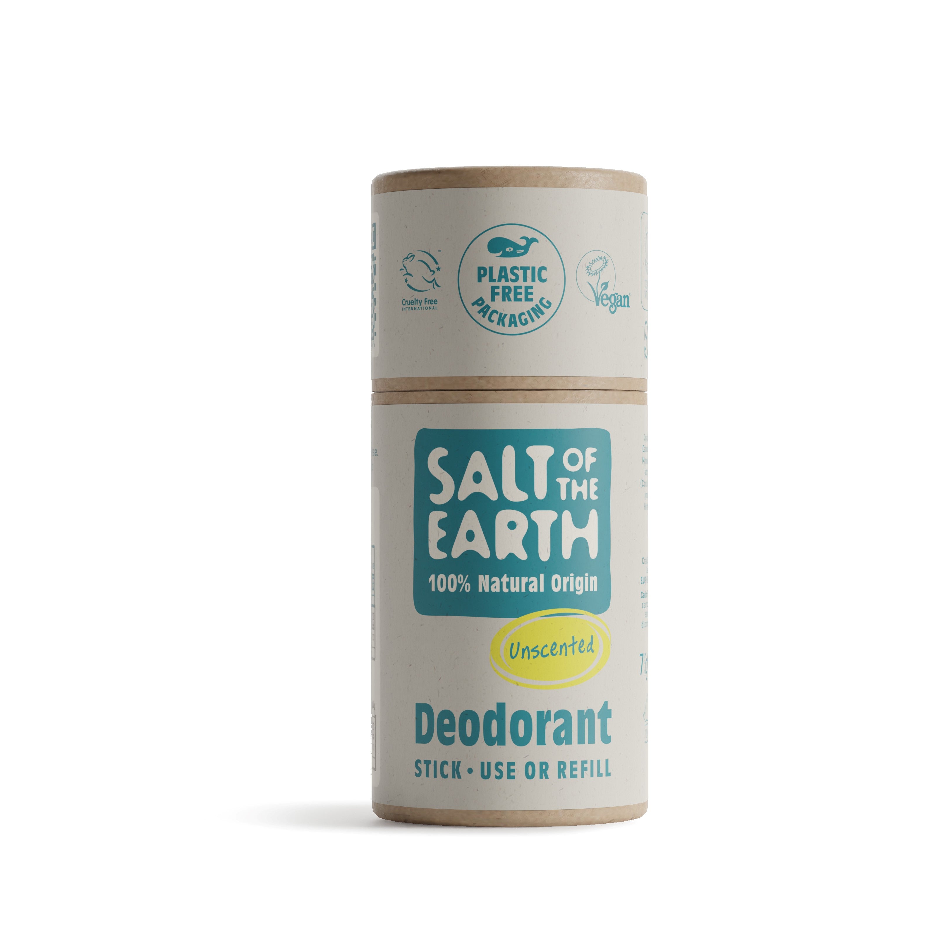 Unscented Deodorant Stick | Use or Refill | Salt of the Earth