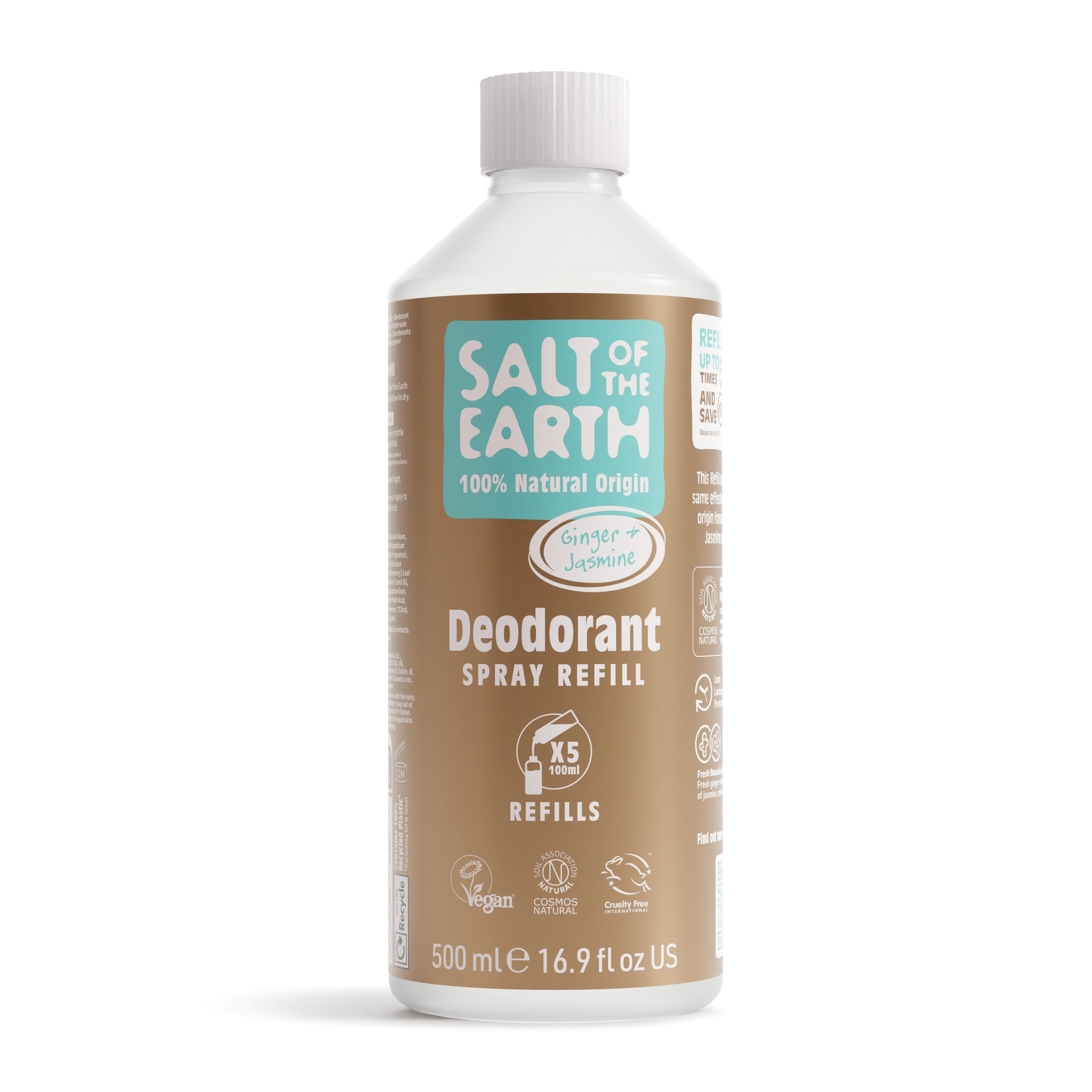 Gember & Jasmijn Spray Navulling 500ML