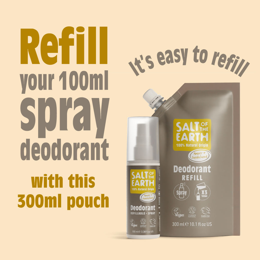 Amber & Sandelhout Spray Navulzakje 300ML