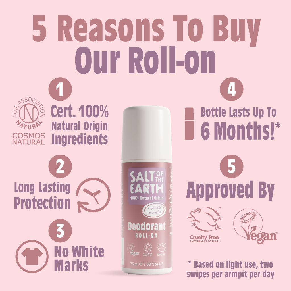 Lavendel & Vanille Natuurlijke Roll-On Deodorant