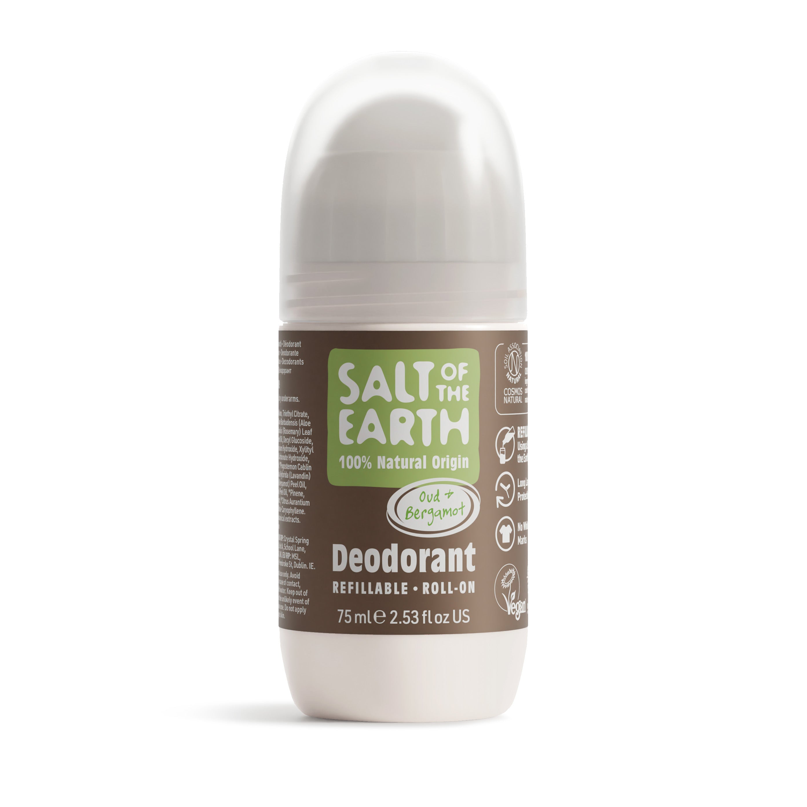Oud & Bergamot Natuurlijke Navulbare Roll-On Deodorant