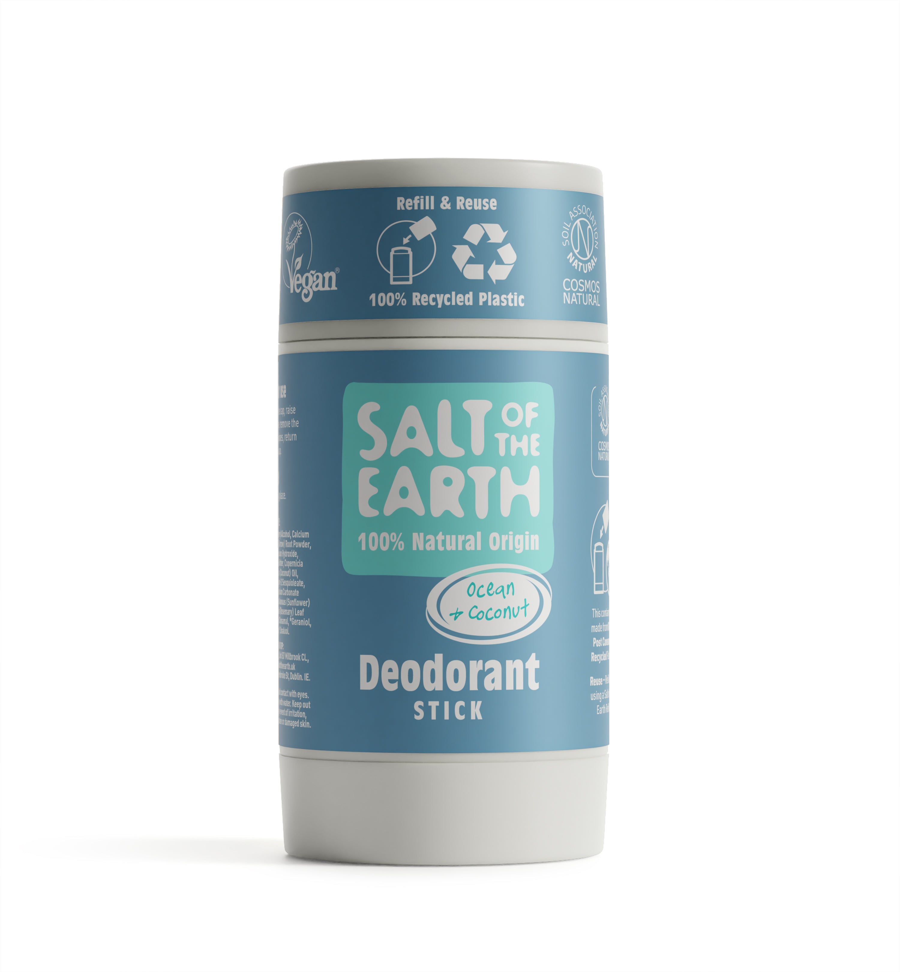 Ocean & Coconut Natural Deodorant Stick Salt of the Earth Natural Deodorants