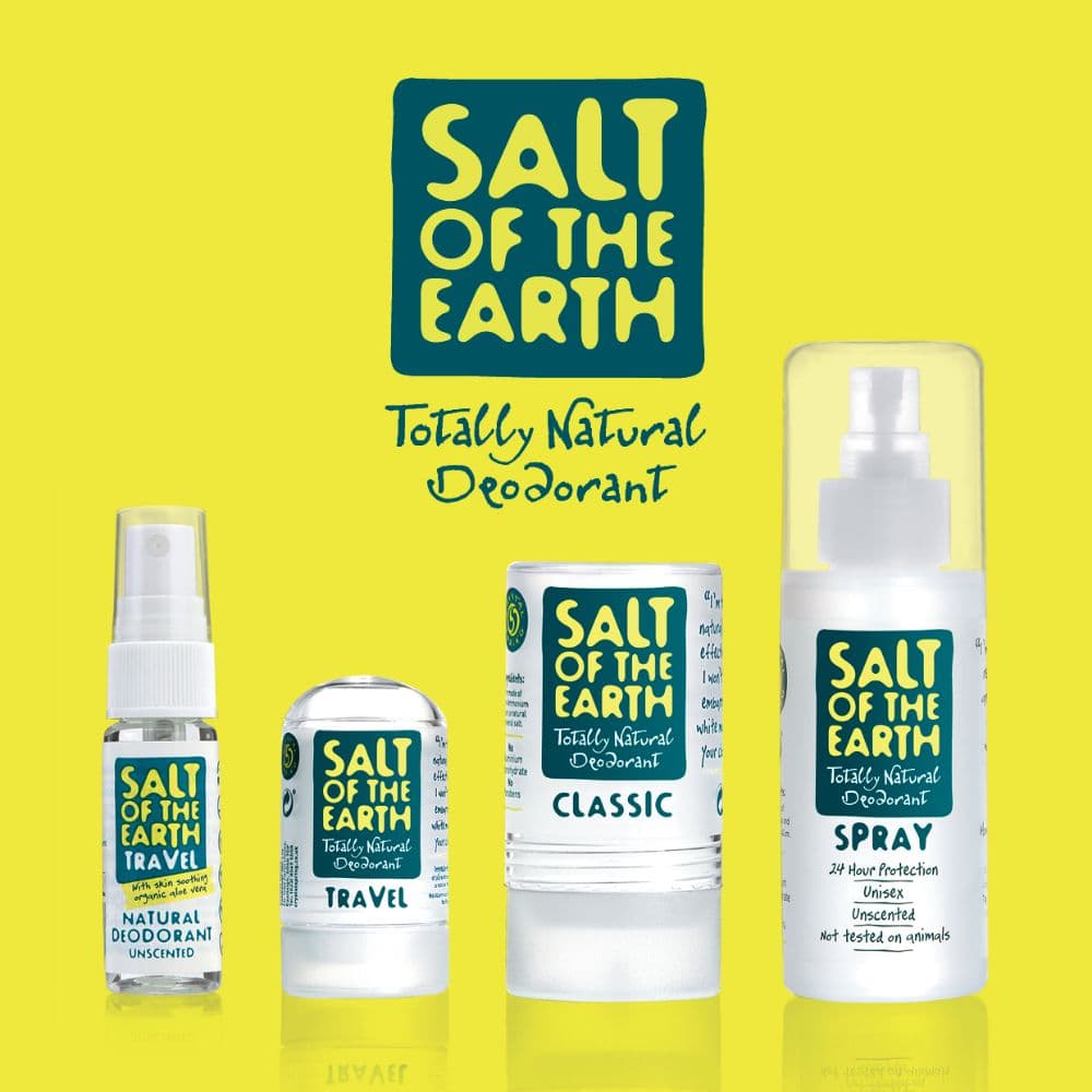 Salt of the Earth natural deodorant range travel stick spray classic