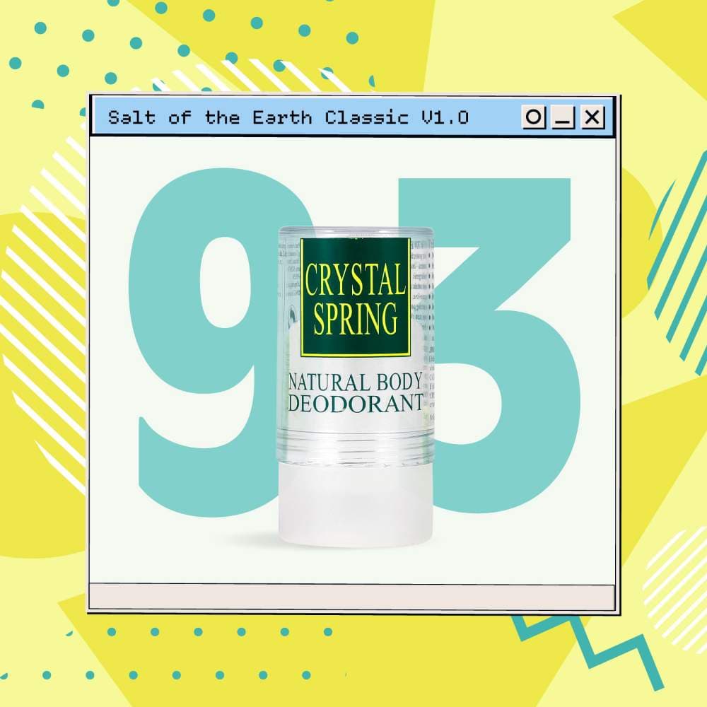 Crystal Spring natural deodorant graphic retro 93 launch