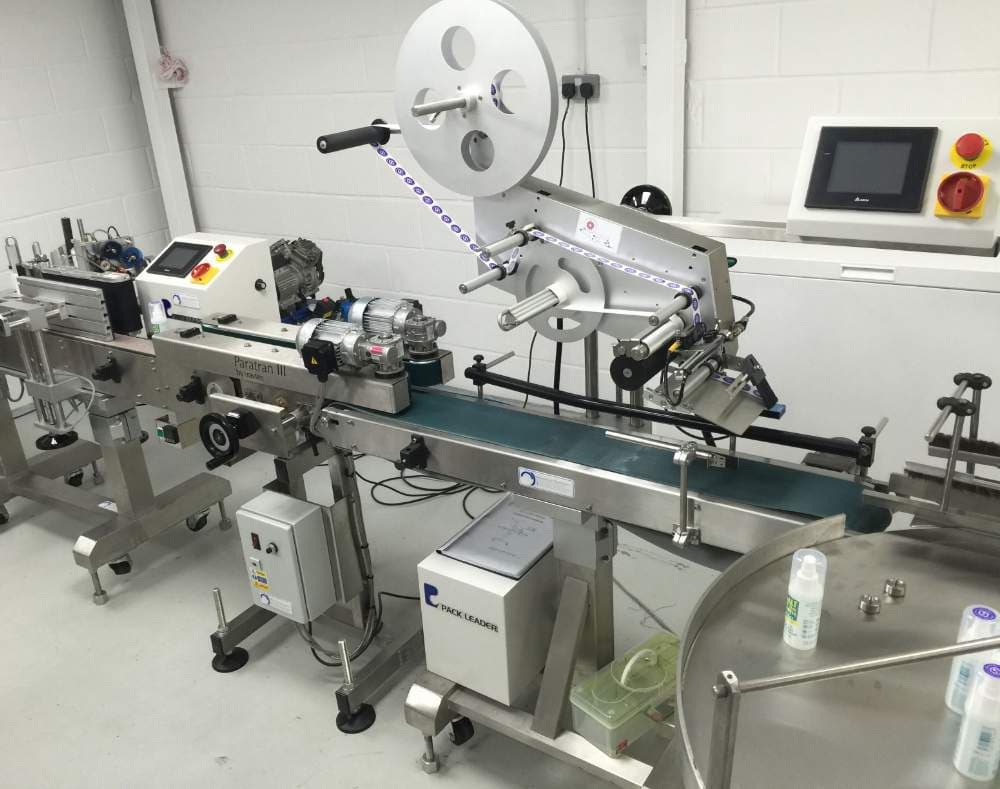 Salt of the Earth deodorant labelling machine production line UK