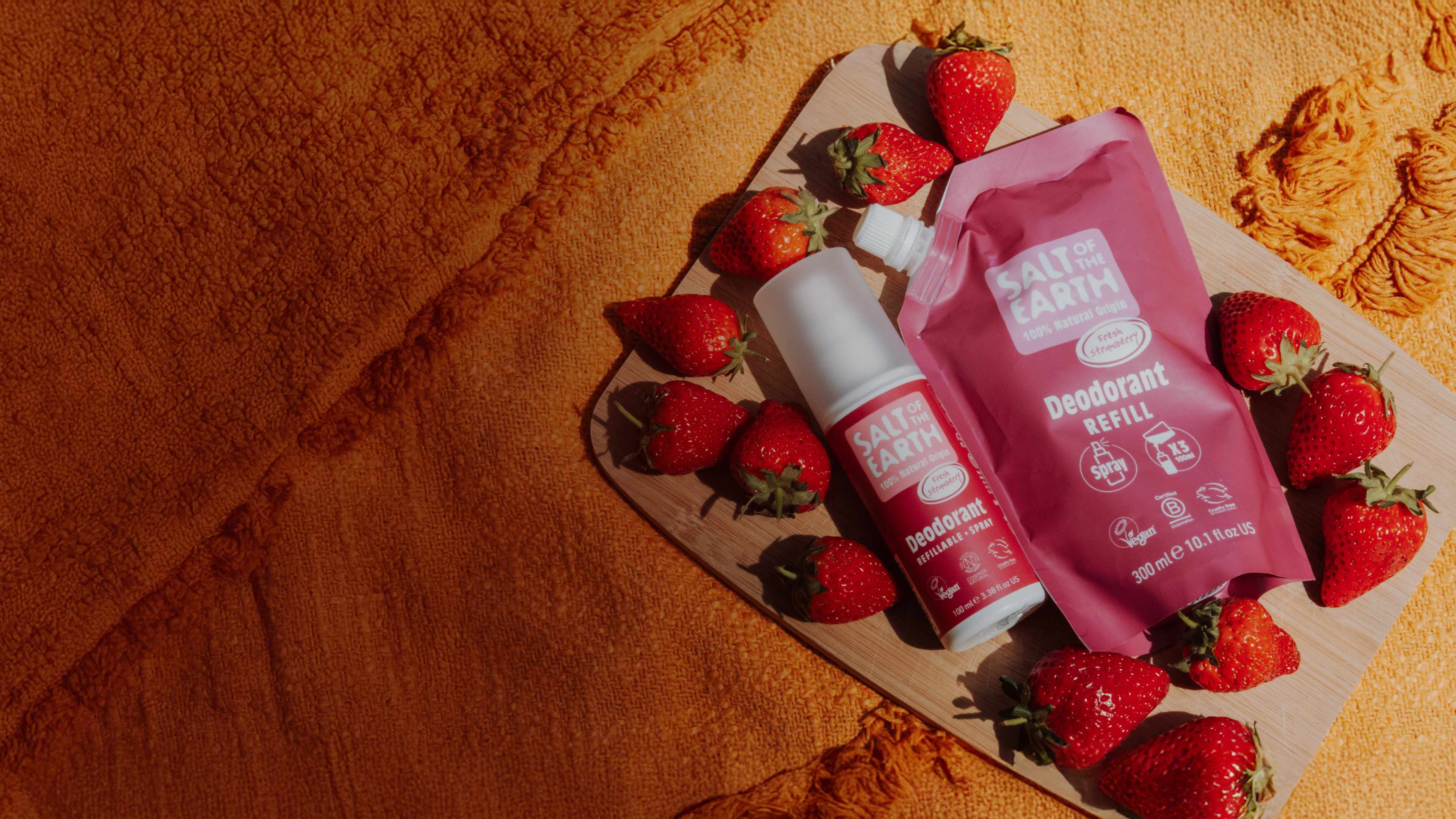 Salt of the Earth refillable natural deodorant — spray and refill pouch