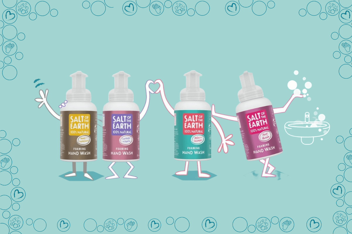 Discover Our New 100% Natural Foaming Hand Washes! - Salt of the Earth Natural Deodorants