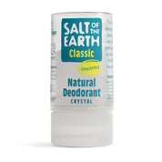 Salt of the Earth Classic Unscented Natural Deodorant Crystal 90g with 100% natural mineral salt for effective odour protection.