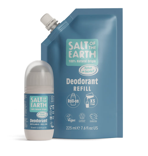 Ocean & Coconut Roll-On Refill Pouch 225ML - secondary image