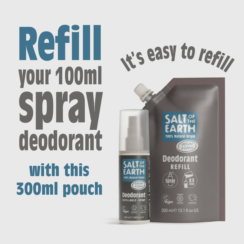 Vetiver & Citrus Spray Refill Pouch 300ML
