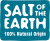 Salt of the Earth brand logo with 100% natural origin text